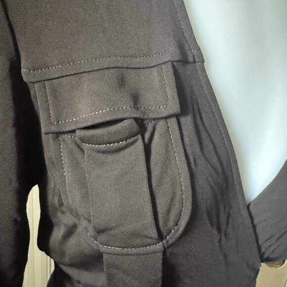 Women’s Diane Von Furstenberg Solid Brown V-Neck Collared Tie Wrap Dress - Picture 5 of 10